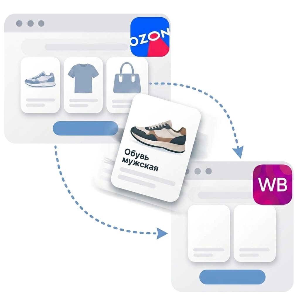 Перенос карточек с Ozon на Wildberries